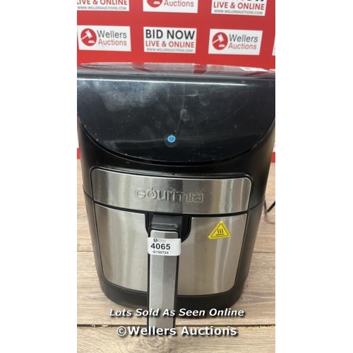 4065 - GOURMIA 6.7L DIGITIAL AIR FRYER / POWERS UP / SIGNS OF USE / TOUCH DISPLAY NOT WORKING / E7