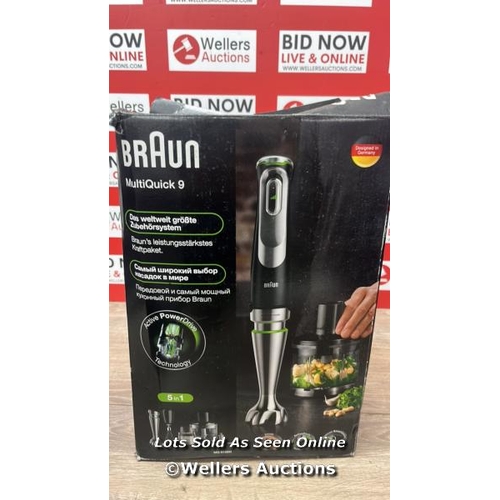 4066 - BRAUN MQ9138XI HAND BLENDER / POWERS UP / SIGNS OF USE / E5