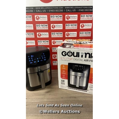 4102 - GOURMIA 6.7L DIGITIAL AIR FRYER / POWERS UP MINIMAL SIGNS OF USE / W1