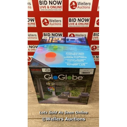 4136 - GLO GLOBE LED POOL LIGHT / POWERS UP / WONT LIGHT UP  / E10