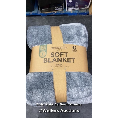 4147 - ECO THREAD BLANKET QUEEN  / APPEARS NEW WITHOUT PACKAGING / E6