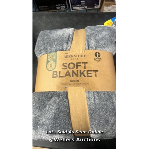 4151 - ECO THREAD BLANKET QUEEN  / APPEARS NEW WITHOUT PACKAGING / E12