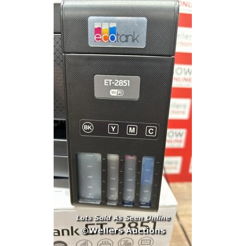 4189 - EPSON ET-2851 INK JET PRINTER / POWERS UP / MINIMAL SIGNS OF USE / W3