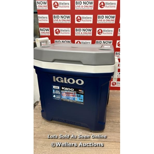 4227 - IGLOO MAX COLD 58 LITRE ROLLER COOL BOX / MINIMAL SIGNS OF USE / W2