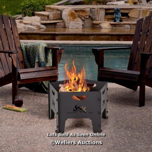 7007 - RRP: £62.95 - COLLAPSIBLE PORTABLE PLUG FIRE PIT / G6