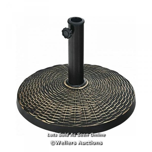 7010 - RRP: £31.95 - 26.5LBS PATIO MARKET UMBRELLA BASE STAND  / G6