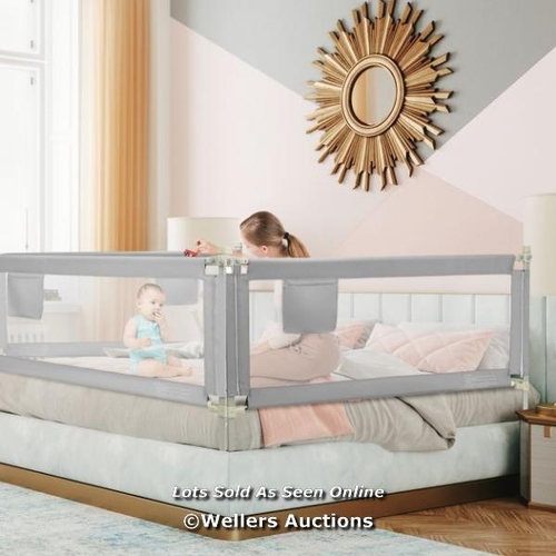 7014 - RRP: £63.95 - 76.8 INCH BABY BED RAIL WITH DOUBLE SAFETY CHILD LOCK / G1