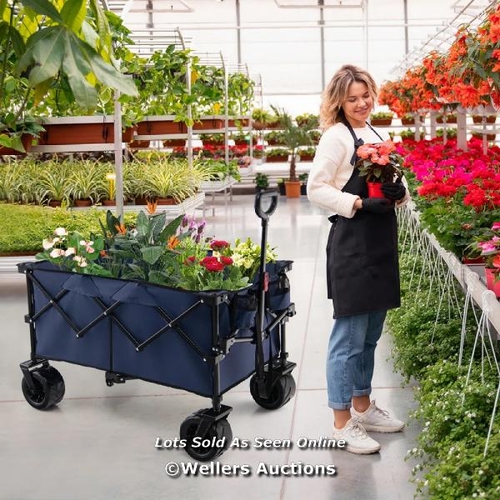 7018 - RRP: �98.95 - FOLDABLE WAGON WITH ADJUSTABLE HANDLE / G1