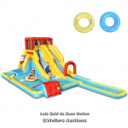 7026 - RRP: �316.95 - 7-IN-1 INFLATABLE DUAL SLIDE WATER PARK BOUNCE HOUSE WITH 750 BLOWER / GE