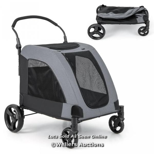 7030 - RRP: �98.95 - 4 WHEELS EXTRA LARGE DOG STROLLER FOLDABLE PET STROLLER WITH DUAL ENTRY / G47