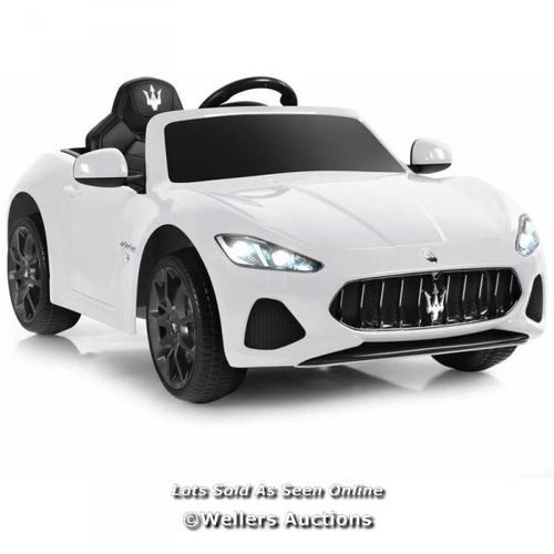 7112 - RRP: �168.99 - 12V BATTERY POWERED COMPATIBLE MASERATI TOY VEHICLE / APPEARS NEW OPEN BOX / MA