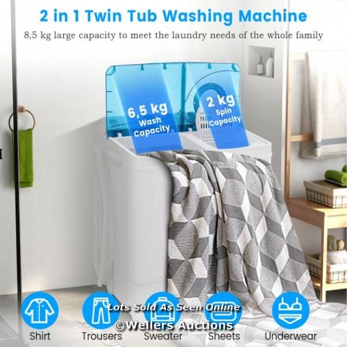 7113 - RRP: �139.95 - SEMI-AUTOMATIC WASHING MACHINE WITH 3 MODES / SIGNS OF USE / MA