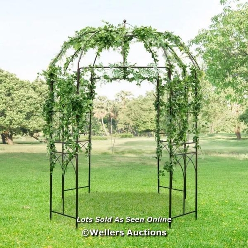 7138 - RRP: �108.95 - 8.4 X 7FT BIRDCAGE SHAPED GARDEN ARCH ARBOR / APPEARS NEW OPEN BOX / MA