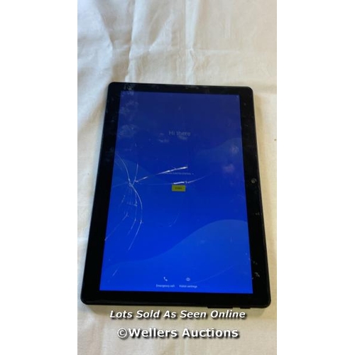 9503 - TABLET VEIDOOMODEL T12 IC 28340-T12 DATA WIPED TOUCH NOT WORKING GOOGLE ACOUNT UNKOWH