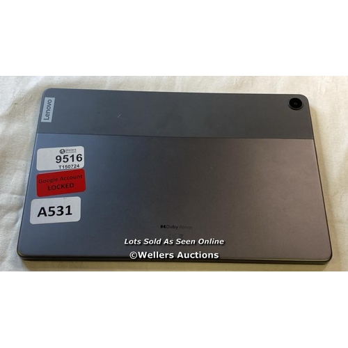 9516 - TABLET LENOVO DOLBY ATMOS GOOGLE ACCOUNT LOCKED