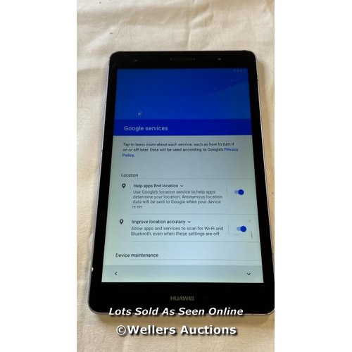 9523 - TABLET HUAWEI MODEL KOB-L09 GOOGLE ACCOUNT LOCKED