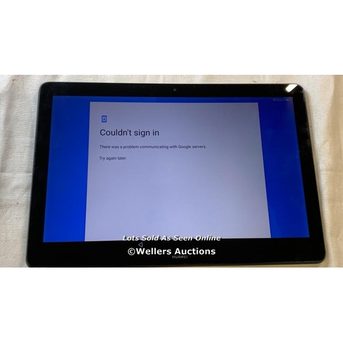 9525 - TABLET HUAWEI MODEL AGS-L09 GOOGLE ACCOUNT LOCKED