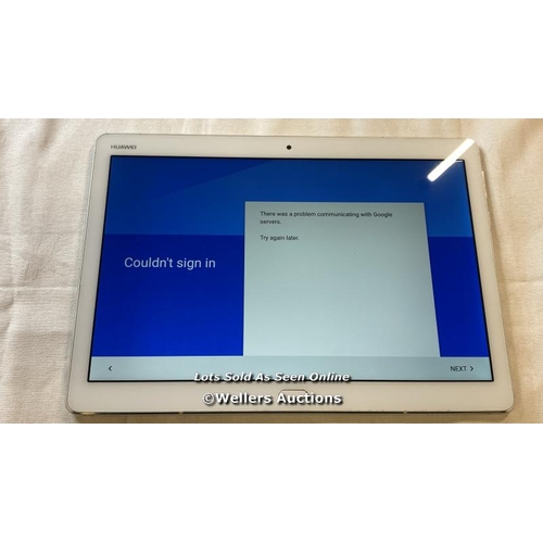 9528 - TABLET HUAWEI HARMAN KARDON MODEL BAH-L09 GOOGLE ACCOUNT LOCKED