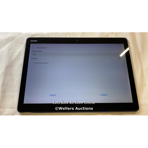 9532 - TABLET HUAWEI MODEL BAH-W09 HARMAN/KARDON GOOGLE ACCOUNT LOCKED