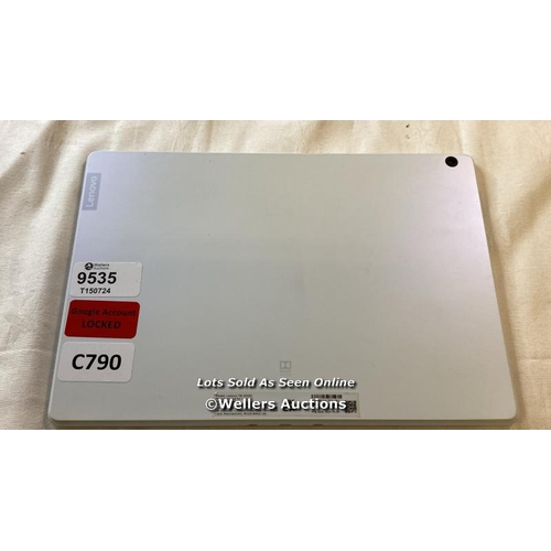 9535 - TABLET LENOVO MODEL TB-X505L IMEI:866647056966527 GOOGLE ACCOUNT LOCKED