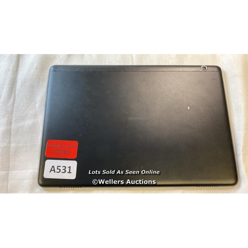 9551 - TABLET HUAWEI MODEL AGS2-W09 GOOGLE ACCOUNT LOCKED