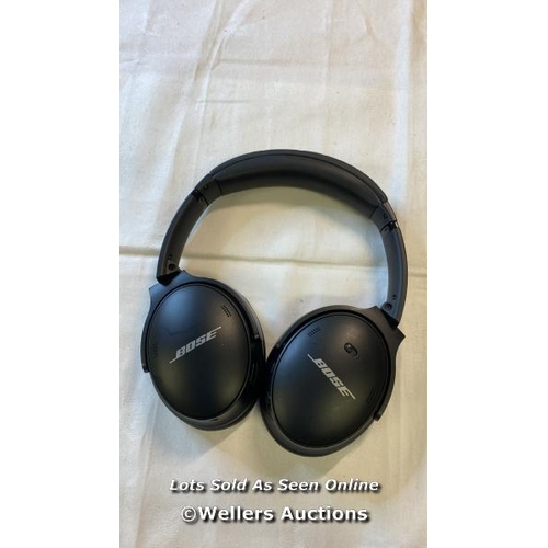 9661 - X1 BOSE QUIETCOMFORT 15 45 WIRELESS OVER-EAR ACTIVE NOISE CANCELING HEADPHONES