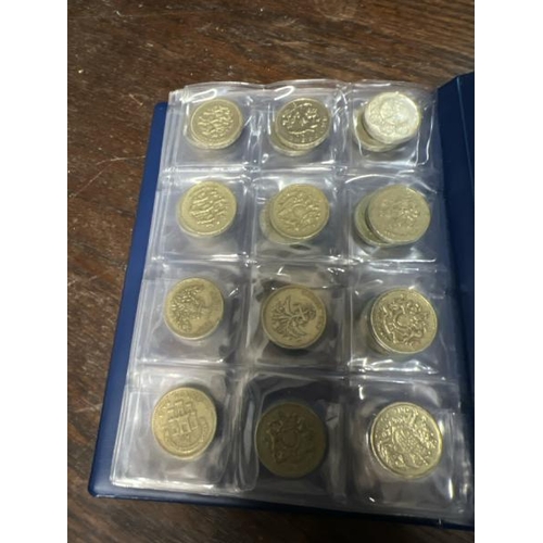 22 - A rare collection of mostly one and two pound British coins