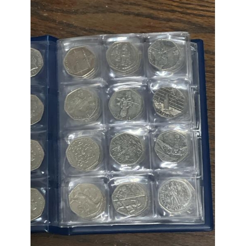 23 - A rare collection of mostly 50p British coins