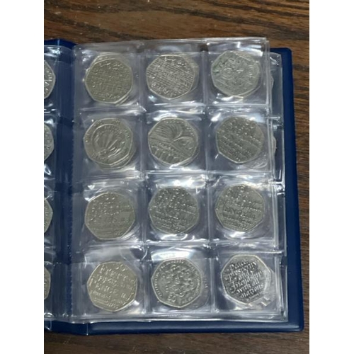 23 - A rare collection of mostly 50p British coins