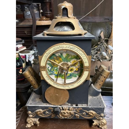 29 - An art nouveau style radio, on ormolu style mounts, 63cm high x 50cm wide x 26cm deep