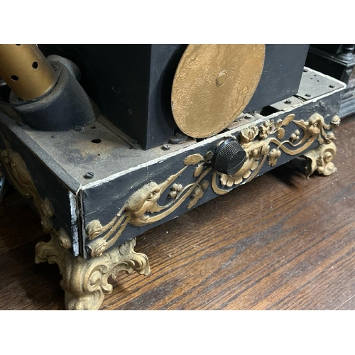 29 - An art nouveau style radio, on ormolu style mounts, 63cm high x 50cm wide x 26cm deep