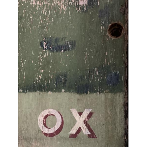 33 - The Durham Ox Free House wooden pub sign, 130cm high x 95cm wide