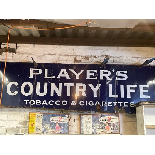 35 - Players 'Country Life' Tobacco & Cigarettes enamel sign, 70 w x 220cm w