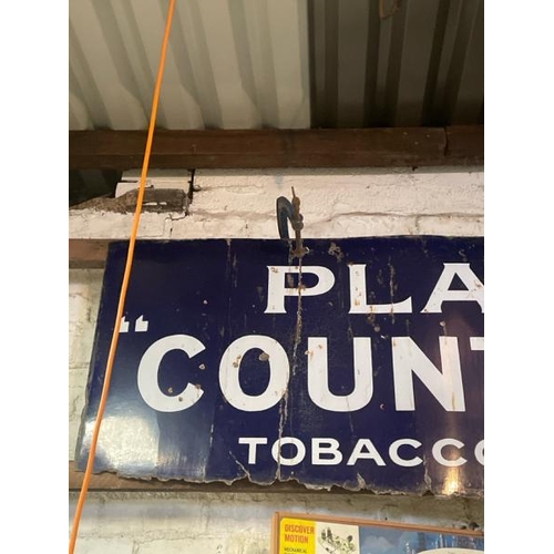 35 - Players 'Country Life' Tobacco & Cigarettes enamel sign, 70 w x 220cm w