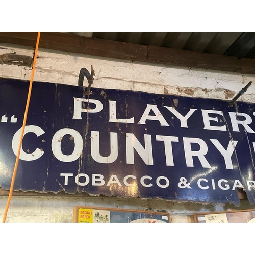 35 - Players 'Country Life' Tobacco & Cigarettes enamel sign, 70 w x 220cm w