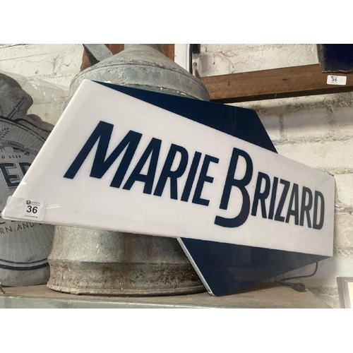 36 - Marie Brizard led display sign, 70cm wide x 35cm high