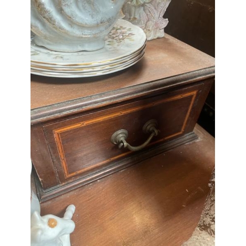 46 - A four drawer mid-century oak dressing table with mirror, by James Phillips & sons, Union Street Bri... 