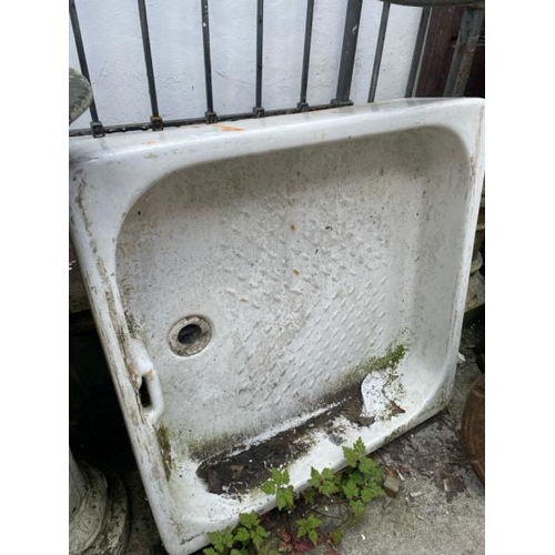 55 - A large butlers sink, 76cm squared