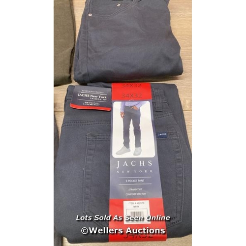 6102 - X4 GENTS NEW TROUSERS INCL. ENGLISH LAUNDRY & JACHS / B12