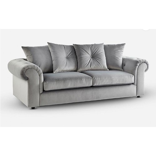 7554 - RRP: £649 - DERBY 3 SEATER / GREY / GZ