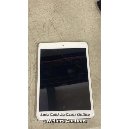 455 - APPLE IPAD MINI 2 / A1490 / 16GB / SERIAL: F9FP610AFLMK / SCREEN DAMAGED / I-CLOUD (ACTIVATION) LOCK... 