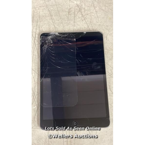 457 - APPLE IPAD MINI 2 / A1489 / 16GB / SERIAL:  F9FQ4YJUFCM5 / SCREEN DAMAGED / I-CLOUD (ACTIVATION) LOC... 