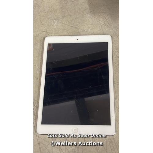 462 - APPLE IPAD AIR / A1474 / 32GB / SERIAL: DMPMC5F5FK15 / I-CLOUD (ACTIVATION) LOCKED / RESTORED TO FAC... 