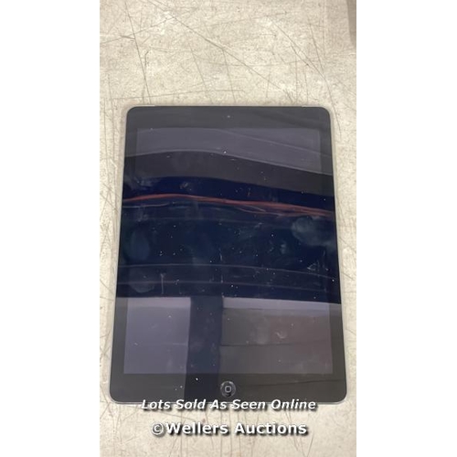 467 - APPLE IPAD 1ST GEN A1475 / 16GB / SERIAL: DMQN74PWF4YD / I-CLOUD (ACTIVATION) LOCKED / RESTORED TO F... 