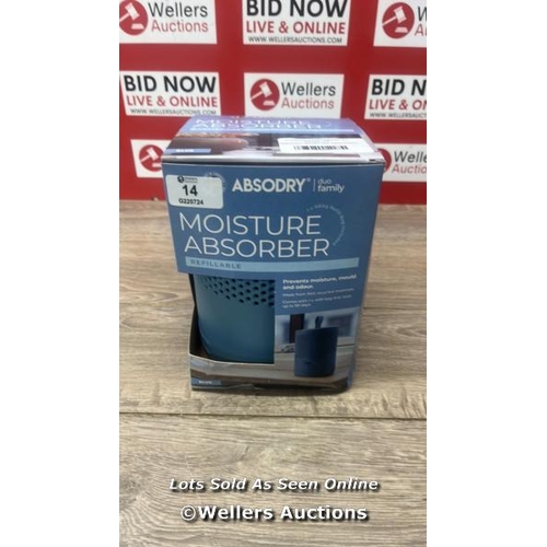 14 - ABSODRY MOISTURE ABSORBER / APPEARS NEW OPEN BOX / A48