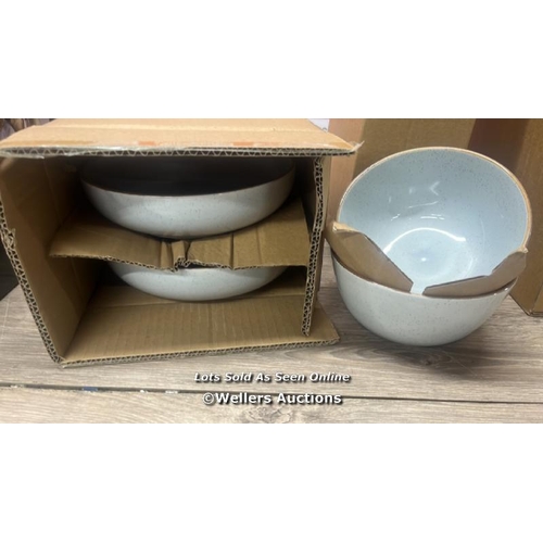 19 - OVER & BACK STONEWARE DINNERWARE SET / INCOMPLETE SEE IMAGES FOR CONTENTS / A49