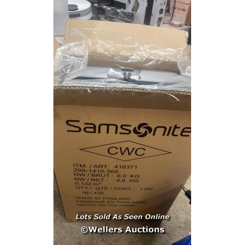 35 - SAMSONITE AMPLITUDE LARGE HARDSIDE CASE / APPEARS NEW OPEN BOX / A21