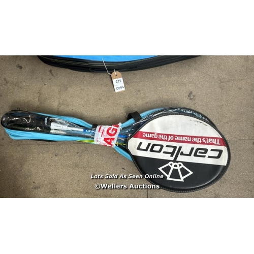 430 - X4 BADMINTON RACKETS