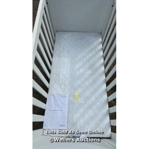 500 - TUTTI ALBA COT BED AND MATTRESS   [3389]