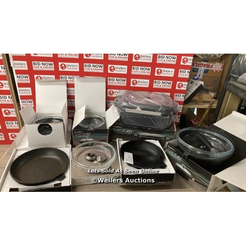 51 - BERGHOFF EUROCAST 11 PC. COOKWARE SET / SIGNS OF USE / SEE IMAGES / A44